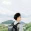 Portable non-slip PVC plastic Nylon Outdoor Hiking bag Fitness bag with black plastic rubber handle