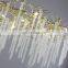 Modern aluminium tree branch glass chandelier for indoor living room dining room island chandelier