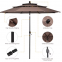 outdoor waterproof and sunshade steel new 3-layer umbrella,with tilt