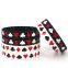 Wholesale Wristband Waterproof Debossed Ink-Filled Silicone Bracelets for Team Fans
