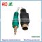 S - Video male plug with 3.5mm stereo male plug Audio to Composite Video 3 RCA male plug cable