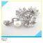 Special Design Rhinestone Brooch Bling Bling Clear Rhinestone Brooch 2.5x5.5cm