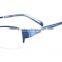 Metal Half Rim Men Eyeglass Frame Fashion Glasses Eyewear