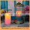 2015 hot sale inductive rechargeable led candle set of 3