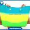 silicone beach handbag lovely totes bag for ladies