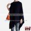 Long sleeve poncho style cardigan 3 way wool knitted poncho
