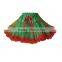 green & purple pettiskirt, children fashion petticoat