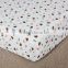 100% cotton baby crib elastic fitted sheet