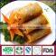 Frozen spring rolls with various vegetables