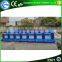 Customize blue inflatable football court for bubble soccer game