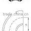 MSS SP75 WPHY 65 PIPE FITTINGS 45 DEG LR ELBOW