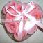 rose petal soap with heart shape box