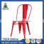2016 supplier stackable waterproof metal chairs for dining room