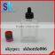 e liquid bottle clear glass dropper bottle with child proof cap
