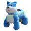 JL-B14 Ride on blue cat start with key button or coins,walking animal,ride on car