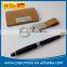 Custom PU Leather Name Card Holder Keychain Touch Pen Travel Office Stationery Gift Kit