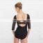 3/4 sleeves adult mesh ballet leotards sexy ballet leotard women BL573