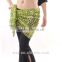 wuchieal Lady orange velvet sexy Belly dance hip scarf