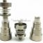 6 in 1 Adjustable Domeless Titanium Nail 14&18mm Male and Female Water pipe Smoking Pipes Free Shipping