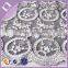 Best selling cotton thread and metallic thread embroidery heavy cotton lace fabric