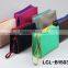 LCL -B1503162 raw cut bi color pvc semi pu cluth envelope cosmetic bag doument holder mini pad pouch