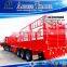 China manufacturer and steel material 3 axles fence truck trailer 50 tons