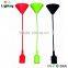 E27 Socket Silicone Ceiling Lighting Parts With Colored Fabric Wire