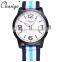 Chaxigo new custom logo auto date watch manufacturer design fashion fabric men wrist watches 2016
