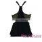Classic Wholesale 2pcs Solid Blue Splice Striped Halter Tankini Swimsuit Summer Wear