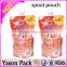 Yason stand up spout packaging pouch stand up spout plastic bags with a lid stand up spout pouch bag