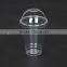 10oz Clear PET Plastic Cup With Flat/Dome Lid Wholesale