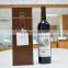 High quality luxury square leather red wine box with buckle