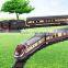 Small train tracks playsets long electric rail car simulation model of large children's toys