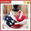 C6115 American national flage infinity chunky scarf knitted pattern