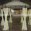 3.5m Hexagonal Dome Double-vented Steel Deluxe Round Outdoor Patio Canopy Party Gazebo with Curtains Sidewalls