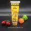 Plastic laminated cosmetic tube packaging