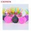 Abundant Hair & Antistatic Detangling Comb Eyecandy Rainbow Wave Curly Plastic Hair Brush