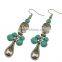New design Bohemia Jewelry Drop Pendant Vintage Turquoise Earrings For Women