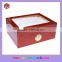 Custom Wood cigar humidors box with acrylic clear lid