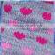 heart fairisle knitted baby sock shoes with rubber sole