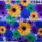 CSB4-0122 (7-12) Hot sale Africa print wax good quality flower pattern embroidered fashion wax fabric
