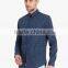 Navy Blue Hot Sale Slim Fit Pure Cotton Custom Design Pattern Men Shirt