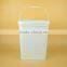 Square Buckets with Lid, Rectangular Plastic Pail for Paint, 18 Liter Square Plastic Barrels