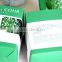 Environmentally friendly green fancy candle box with small ribbon