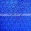 blue thick recycled 100 polyester chemical fabric allover