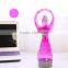 promotion gift mini portable fan with water spray funtion battery charger fan/water cooler fan