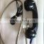 Metallic hose telephone handset with jack 3.5 T6 , usb telephone handset Armoured cord line