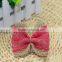 china wholesale jute ribbon bow for gift box packing