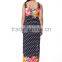 silk Bohemia summer dress code printed beach dress