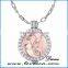 DIY Gold/Rose Gold/Platinum Coin Holder Necklace with Beauty Angel Portraits
